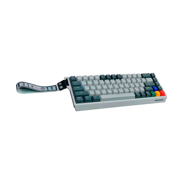Teclado Fantech Atom HE68 PRO MK922 Super Maxfit Grey RGB Wireless Magnético 65% Switch Emerald Inglés