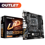 OUTLET MOTHER GIGABYTE B450M DS3H V2 AM4 (1ERA/2DA/3ER GEN)