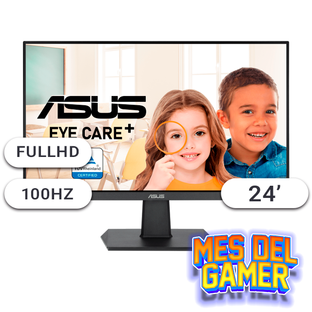 MES GAMER Monitor ASUS VA24EHF-J 24 IPS 100Hz HDMI Sin Bordes