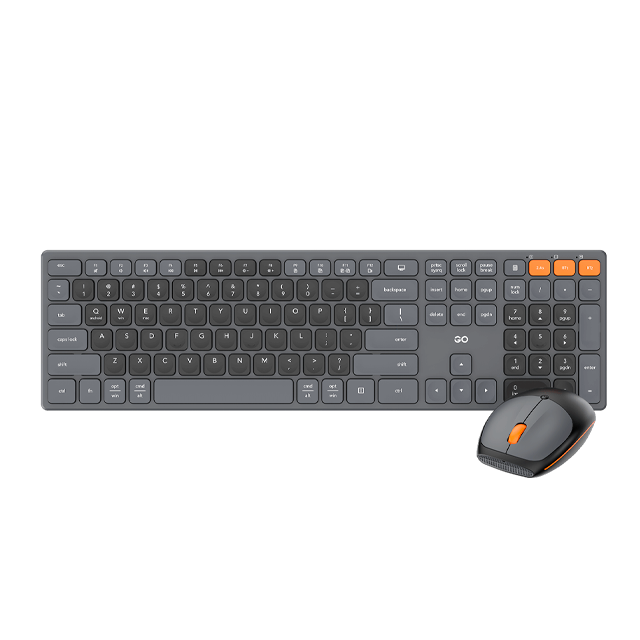 Kit Teclado y Mouse Fantech GO POP WK895 Grey Wireless Bluetooth