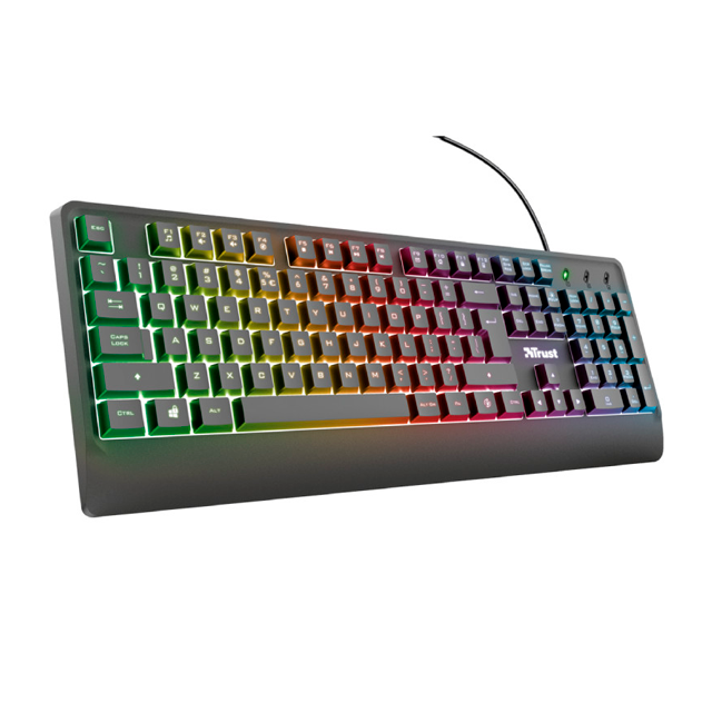 Teclado Trust Ziva Gamer Retroiluminado LED Español