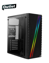 OUTLET Gabinete Aerocool Streak Iluminación Frontal 1x8cm