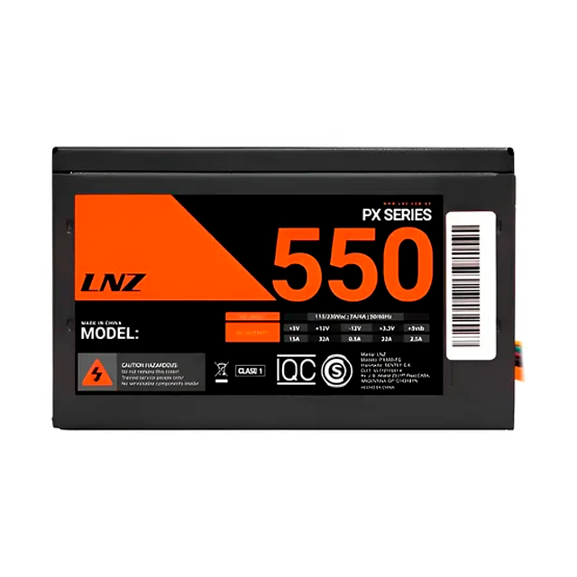 Fuente LNZ FB550-LX 550W (Cables Largos) ATX