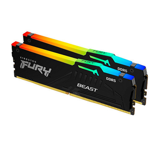 Memoria RAM Kingston 32Gb (2x16Gb) DDR5 5600Mhz Fury Beast RGB