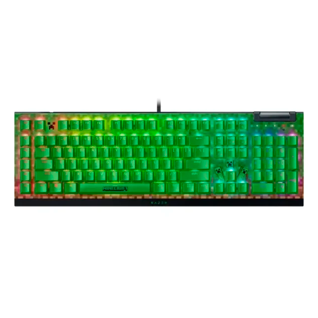 Teclado Razer Blackwidow V4 X Minecraft Edition Green Switch Ingles