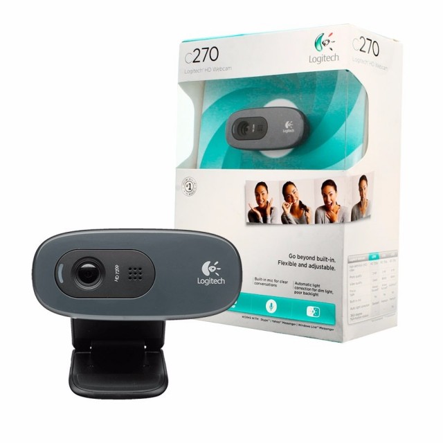 Webcam Logitech C270 HD 720p C/Mic