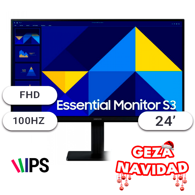 NAVIDAD Monitor Samsung 24 D300 IPS 100Hz VGA/HDMI