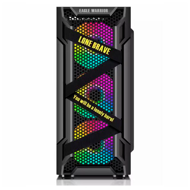 Gabinete Eagle Warrior CG-08Q3 Templado 3x120mm ARGB