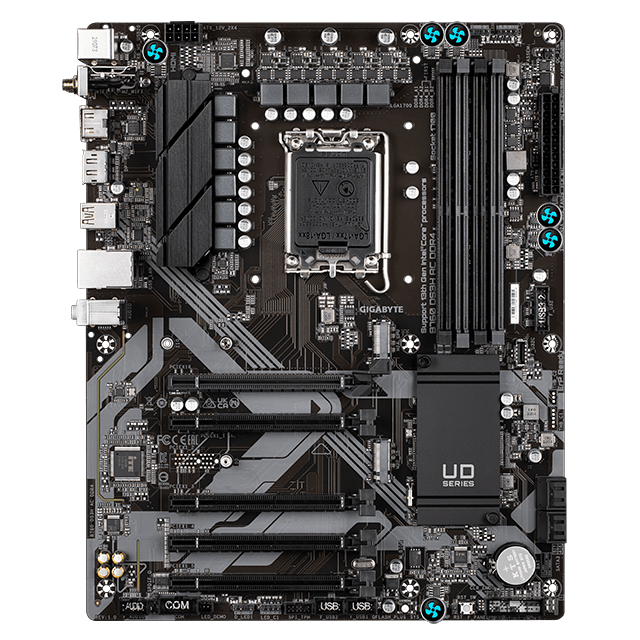 Mother Gigabyte B760M DS3H AC DDR4 (12/13/14va Gen) LGA1700