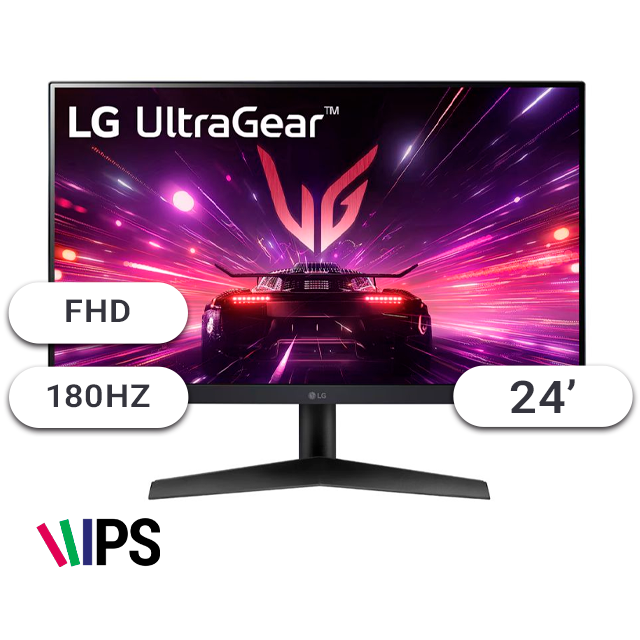 BLACK FRIDAY Monitor LG Gamer 24GS60F 24 180Hz 1Ms IPS Borderless HDMI/DP