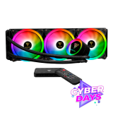 COOLER CPU WATERCOOLER GAMDIAS CHIONE P2-360R 360MM ARGB CONTROL REMOTO