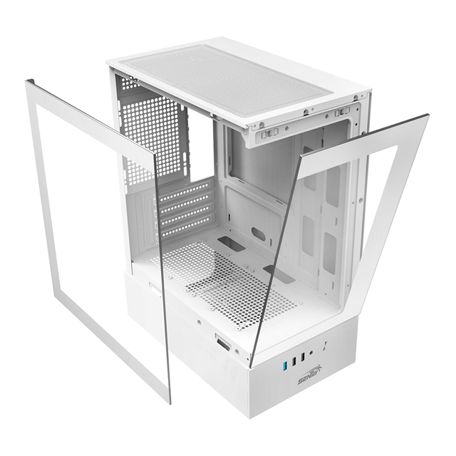 Gabinete Sentey H10 6100 White Templado 5x12cm ARGB