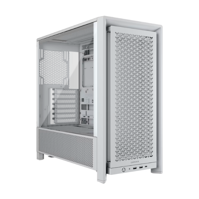 Gabinete Corsair FRAME 4000D RS Templado White 3x120mm
