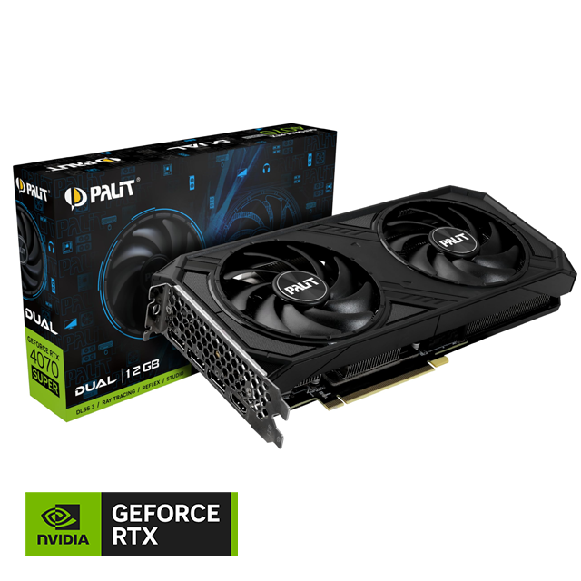 Placa de Video Palit NVIDIA GeForce RTX 4070 SUPER DUAL 12GB GDDR6X