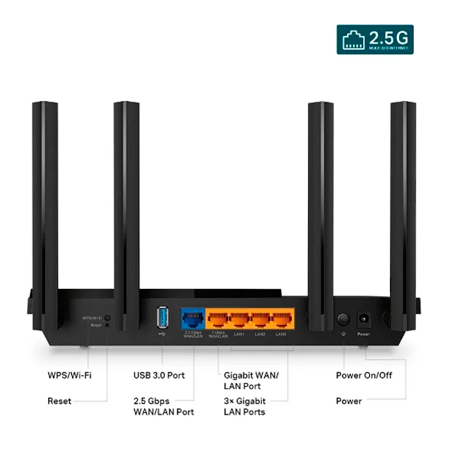 Router WiFi TP-Link Archer AX55 PRO AX3000 Gigabit Wi-Fi 6
