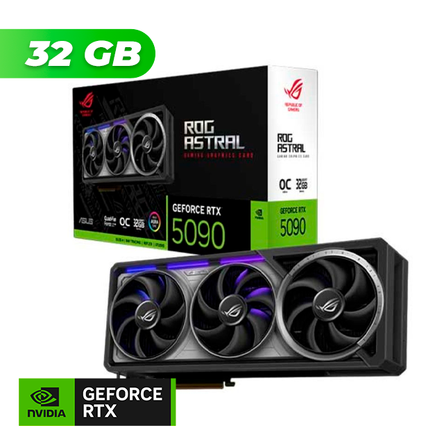 Placa de Video ASUS NVIDIA GeForce RTX 5090 ROG ASTRAL OC 32Gb GDDR7