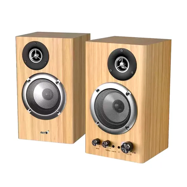 Parlante Genius SP-HF1812BT Bluetooth 50W Pine Wood
