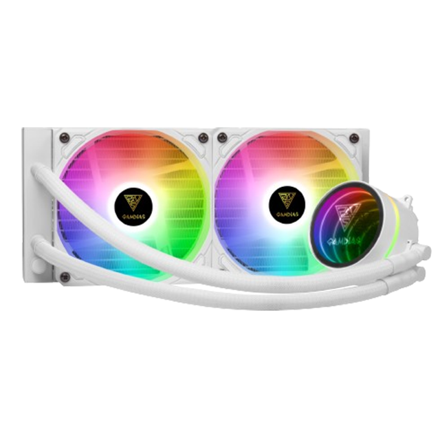 Cooler CPU Water Cooling Gamdias Chione M3-240W White ARGB