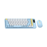 KIT TECLADO Y MOUSE FANTECH GO MOCHI65 WK898 BLUE WIRELESS BLUETOOTH MECÁNICO 65%