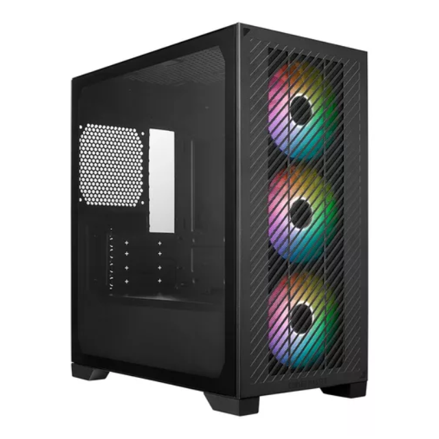 Gabinete Cooler Master Elite 301 Templado USB Type-C 3x12cm ARGB MICRO ATX