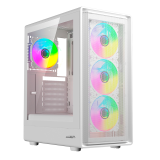Gabinete Sentey Strega M40 White Templado Mesh 4x12Cm ARGB