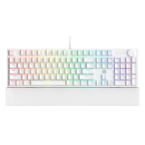 Teclado Fantech Maxpower II MK894 RGB White Knob Mecánico 100% Switch Lemon Zest Inglés