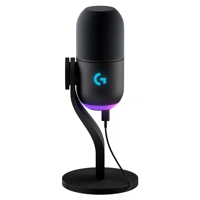 Micrófono Logitech Yeti GX RGB Black p/Streaming PC