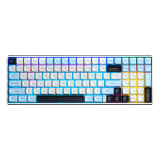 Teclado Aula S100 PRO White Blue Light Purple Mecánico 95% RGB Rainbow Switch Brown