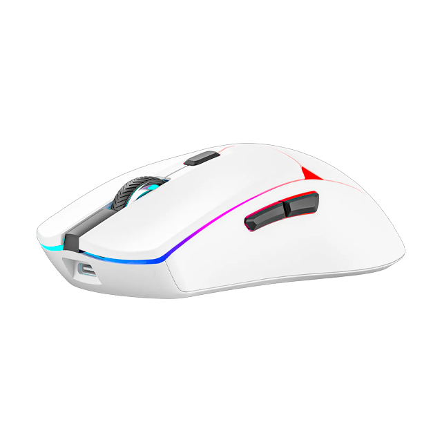Mouse Fantech Crypto II WG7V2RD White Wireless + Dock RGB