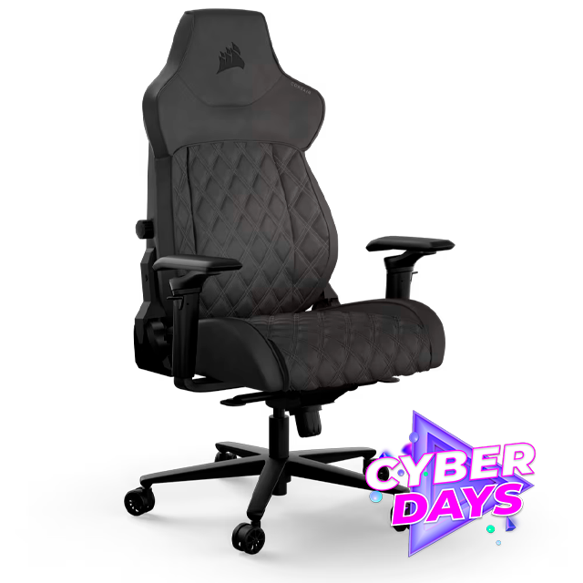 CYBER DAYS Silla Gamer Corsair TC500 LUXE Shadow Negra