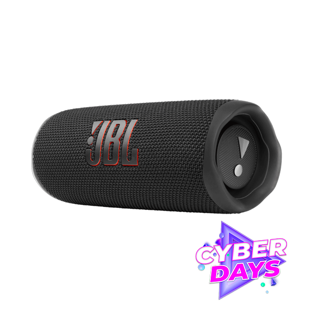 CYBER DAYS Parlante Portátil JBL Flip 6 Bluetooth Negro Inalámbrico Waterproof