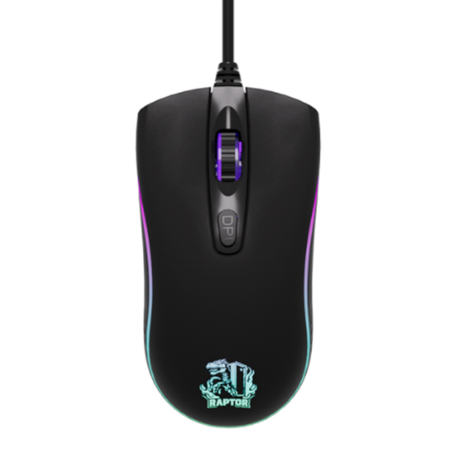 Mouse Raptor Storm Grip 4 Botones 7 Colores 3600DPI 