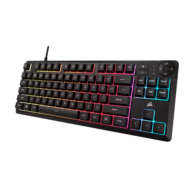 Teclado Corsair K55 Core TKL RGB Cableado