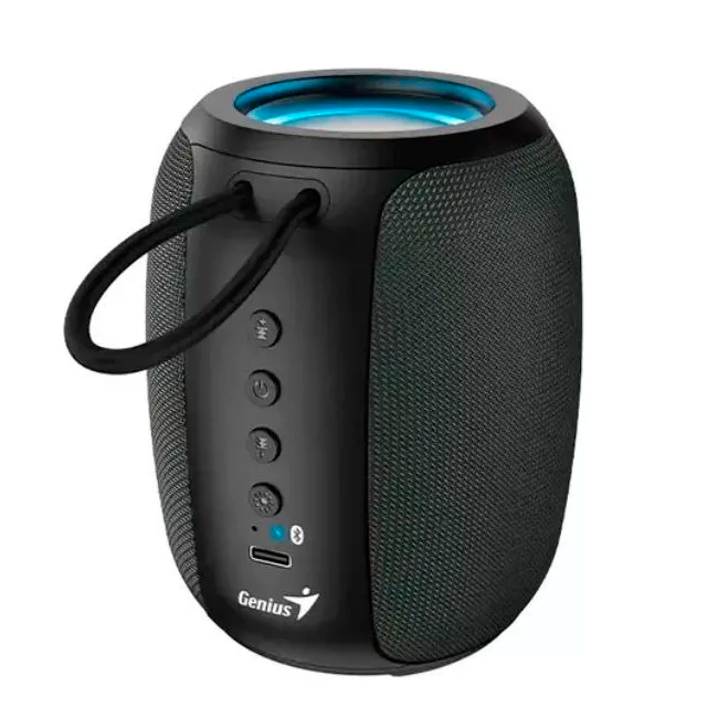 Parlante Genius SP-915BT RGB Gray Portatil Bluetooth Bateria 6 horas USB C