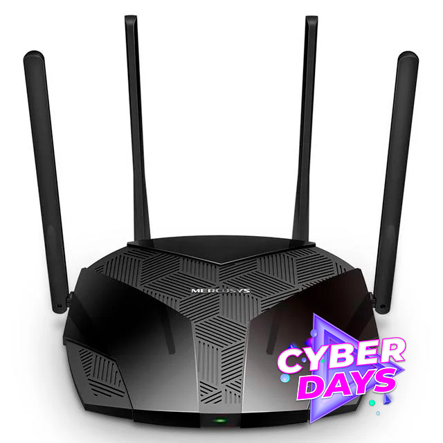 CYBER DAYS Router WiFi Mercusys by TP-Link MR80X AX3000 Dual Band Gigabit 4 Ant