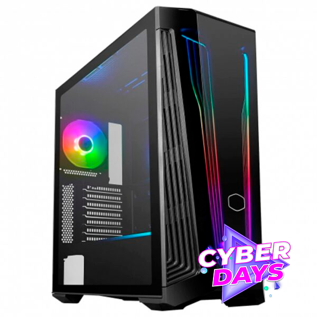 CYBER DAYS Gabinete Cooler Master MasterBox MB540 ARGB Templado Ether Panel 1x12cm