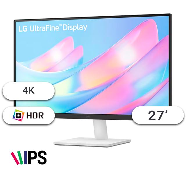 Monitor LG LED 27 27US500-W Ultra HD IPS 4K HDR HDMI/DP