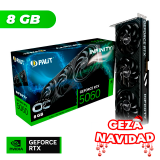 NAVIDAD Placa de Video Palit NVIDIA GeForce RTX 5060 INFINITY 3 OC 8GB GDDR7