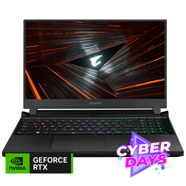 CYBER DAYS Notebook Gigabyte Aorus 15 XE4 QHD Intel I7 12700H | 16GB DDR4 | RTX 3070 TI 8Gb | 1Tb NVME | 15.6 2K 2560x1440 165Hz | Win11 | XE4-73LAB14SH