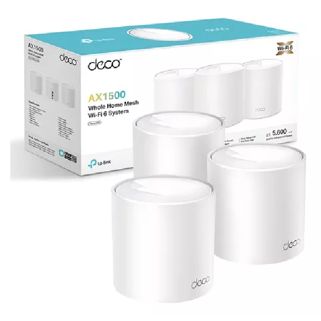 Sistema WiFi Mesh TP-Link Deco X10 Pack X3 AX1500 WiFi 6 Dual Band Gigabit