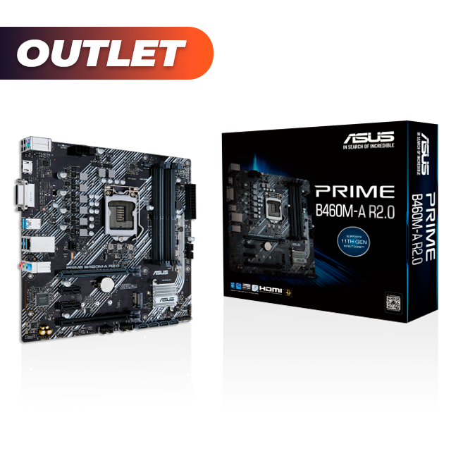 OUTLET Mother ASUS PRIME B460M A R2.0 (10ma/11va Gen) LGA1200