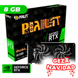NAVIDAD Placa de Video Palit NVIDIA GeForce RTX 2060 SUPER DUAL 8GB GDDR6