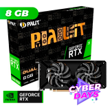 CYBER DAYS Placa de Video Palit NVIDIA GeForce RTX 2060 SUPER DUAL 8GB GDDR6