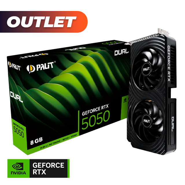 Placa de Video Palit NVIDIA GeForce RTX 5050 DUAL 8GB GDDR6