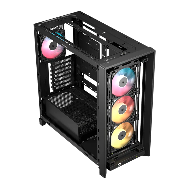 Gabinete Corsair 4000D FRAME LCD RS ARGB Premium Pantalla 4x120mm CC-9011326-WW