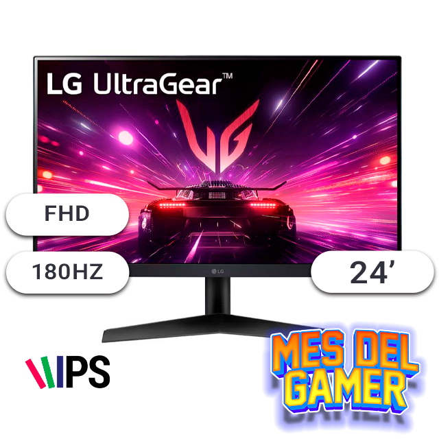 MES GAMER Monitor LG Gamer 24GS60F 24 180Hz 1Ms IPS Borderless HDMI/DP
