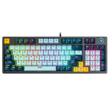 TECLADO FANTECH ATOM96 MK890V2 RGB MIZU SKY BLUE MECÁNICO 96% SWITCH RED