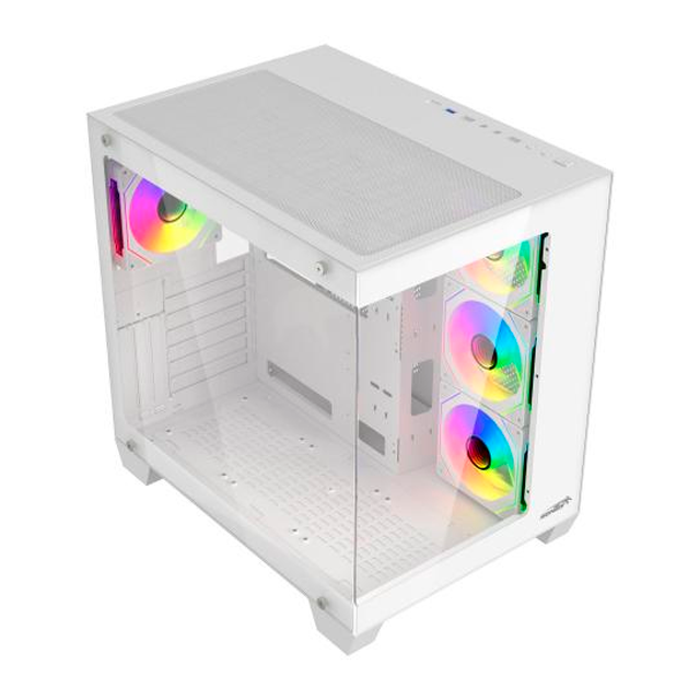 Gabinete Sentey Bearer PWM White Templado 4x12Cm ARGB