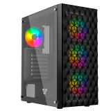 Gabinete Fantech Aero II CG83 Black Templado Mesh 4x120mm RGB