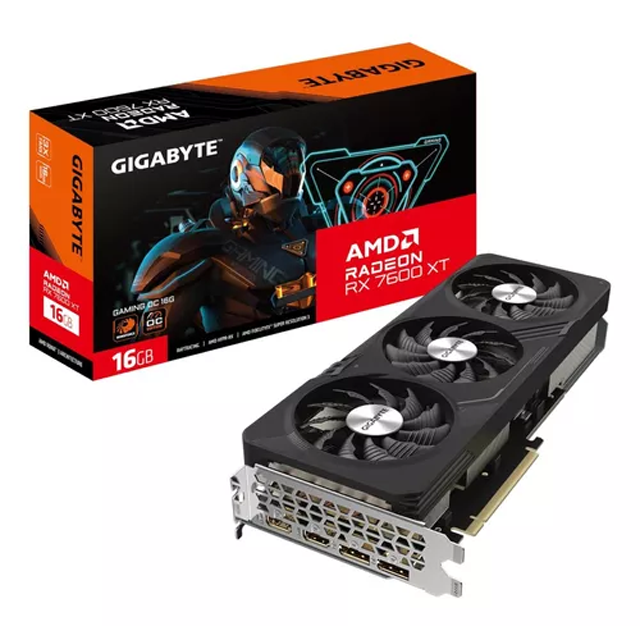 Placa de Video Gigabyte Radeon RX 7600 XT Gaming OC 16Gb GDDR6